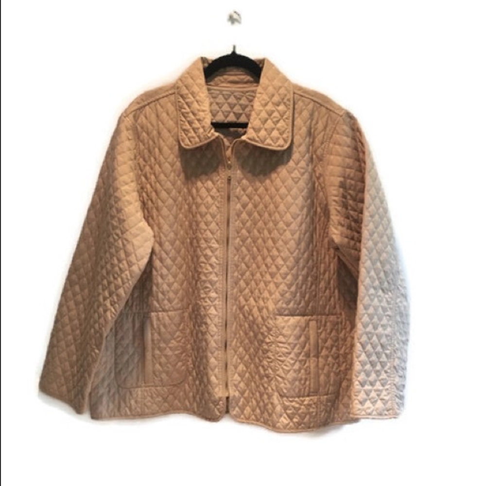 Bill Blass fully reversible quilted jacket,size 1X